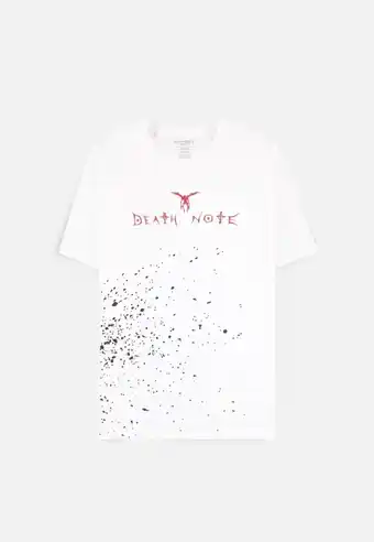 Bol.com Death Note - Shinigami Apple Splash Heren T-shirt - XS - Wit aanbieding