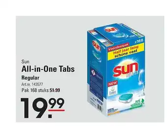 Sligro Sun all-in-one tabs regular aanbieding