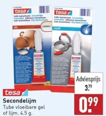 ALDI Tesa secondelijm 4.5g aanbieding