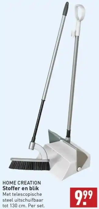 ALDI Home creation Stoffer en blik 130 cm aanbieding