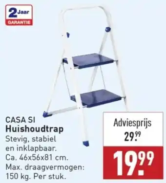 ALDI CASA SI Huishoudtrap 46x56x81 cm 150kg aanbieding