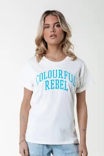 Bol.com Colourful Rebel CR Patch Boxy Tee- L aanbieding