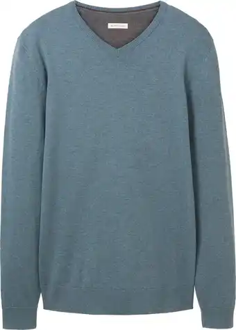 Bol.com TOM TAILOR basic v-neck sweater Heren Trui - Maat L aanbieding