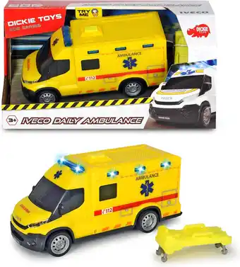 Bol.com Dickie Toys - Iveco Daily Ambulance Be - Ziekenwagen aanbieding