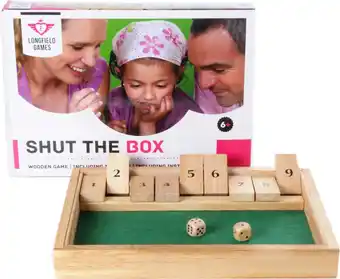 Bol.com Longfield Games Shut The Box Klein aanbieding