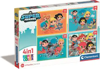 Bol.com Clementoni - DC Superfriends Legpuzzel - DC Superfriends Kinderpuzzel - 4 Puzzels van 12 tot 24 Stukjes - 3-6 jaar aanbieding