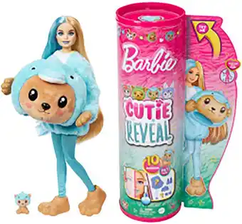 Bol.com Barbie Cutie Reveal Pop - Barbiepop - Teddybeer Dolfijn aanbieding