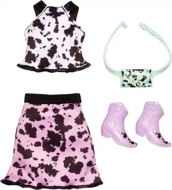 Bol.com Barbie Kleding Outfit 'Zebra' - Rok, Top, Laarzen en Heuptasje - Accessoires aanbieding