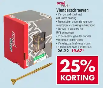 Enorm Dynaplus vlonderschroeven aanbieding