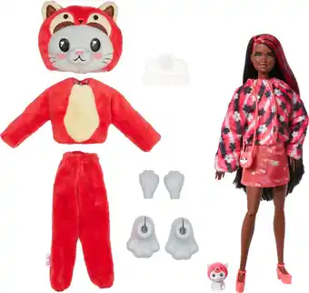 Bol.com Barbie Cutie Reveal Pop - 30 cm - Kitten Rode Panda - Barbiepop aanbieding