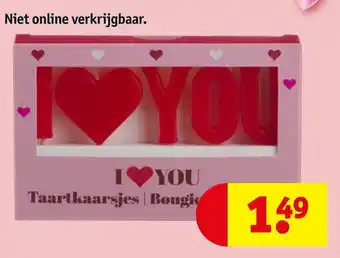 Kruidvat Taartkaarsjes I Love You aanbieding