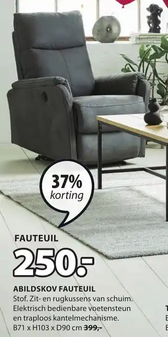 Jysk Fauteuil Abildskov aanbieding