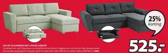 Jysk Slaapbank met chaise lounge Vejlby aanbieding