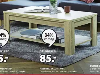 Jysk Salontafel Haslund aanbieding