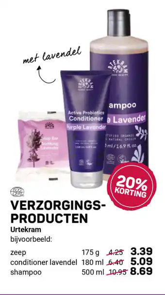 Ekoplaza Verzorgings-Producten Urtekram Zeep 175g aanbieding