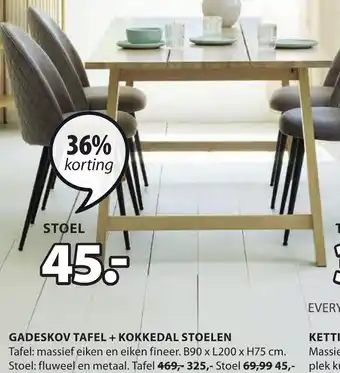 Jysk Tafel Gadeskov aanbieding