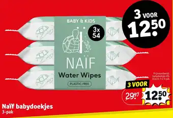 Kruidvat Naif babydoekjes aanbieding