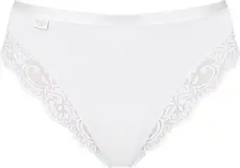 Bol.com sloggi Romance Dames Tai slip met kant - Wit - Maat 38 aanbieding