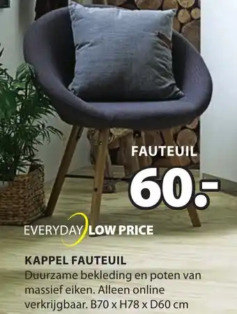 Jysk Fauteuil Kappel aanbieding