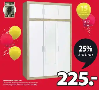 Jysk Kledingkast Favrbo aanbieding