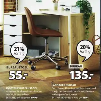 Jysk Bureau Langager aanbieding