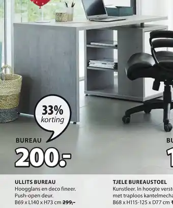 Jysk Bureau Ullits aanbieding