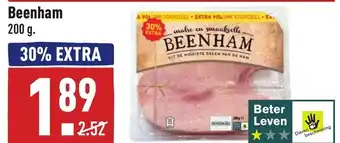 ALDI Beenham 200g aanbieding