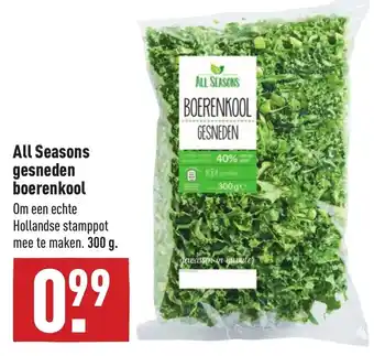 ALDI All seasons gesneden boerenkool 300g aanbieding