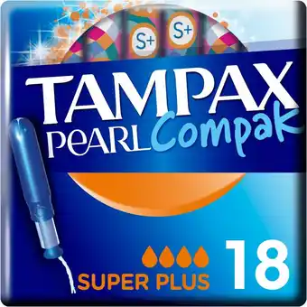 Bol.com 8x Tampax Pearl Compak Super Plus Tampons met Inbrenghuls 18 stuks aanbieding
