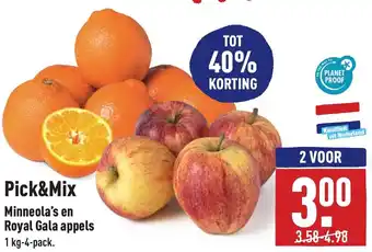 ALDI Pick&Mix Minneola's en royal gala appels 1kg aanbieding