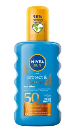 De Online Drogist Nivea Sun Protect & Bronze Dual Effect Zonnespray SPF50 200ML aanbieding