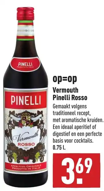 ALDI Vermouth pinelli rosse 0.75L aanbieding