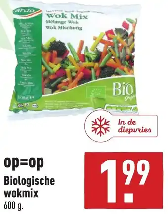 ALDI Biologische wokmix 600g aanbieding