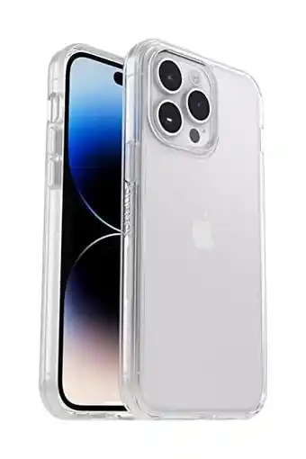 Amazon Otterbox 77-88649 Symmetry Clear Case voor iPhone 14 Pro Max, Schokbestendig, Valbestendig, Dunne beschermende hoes, 3x getes aanbieding