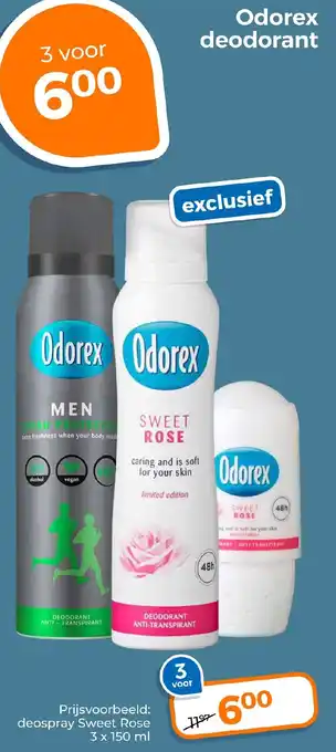 Trekpleister Odorex deodorant aanbieding