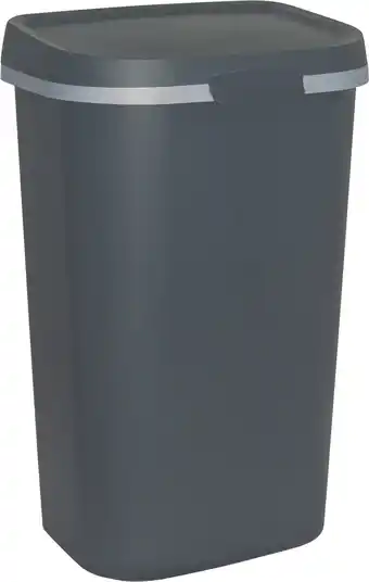 Bol.com Curver Mistral Flat Prullenbak - 50L - Antraciet aanbieding