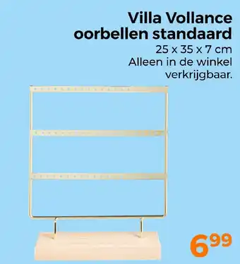 Trekpleister Villa vollance oorbellen standaard 25 x 35 x 7 cm aanbieding