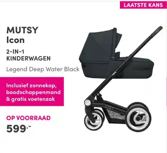 Baby & Tiener MUTSY Icon 2-IN-1 KINDERWAGEN aanbieding