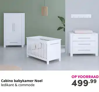 Baby & Tiener Cabino babykamer Noel ledikant & commode aanbieding