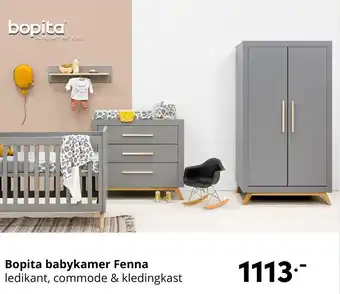 Baby & Tiener Bopita babykamer Fenna ledikant, commode & kledingkast aanbieding