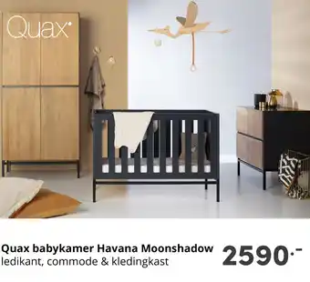 Baby & Tiener Quax babykamer Havana Moonshadow ledikant, commode & kledingkast aanbieding