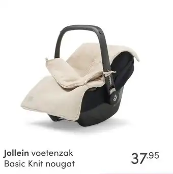 Baby & Tiener Jollein voetenzak Basic Knit nougat aanbieding