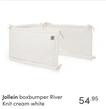 Baby & Tiener Jollein boxbumper River Knit cream white aanbieding