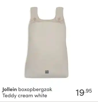 Baby & Tiener Jollein boxopbergzak Teddy cream white aanbieding