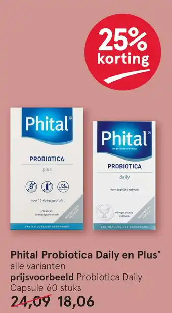 Etos Phital Probiotica Daily en Plus* aanbieding