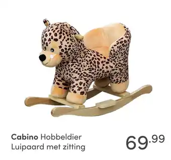 Baby & Tiener Cabino Hobbeldier Luipaard met zitting aanbieding