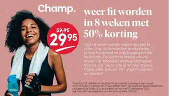 Etos weer fit worden in 8 weken met 50% korting aanbieding