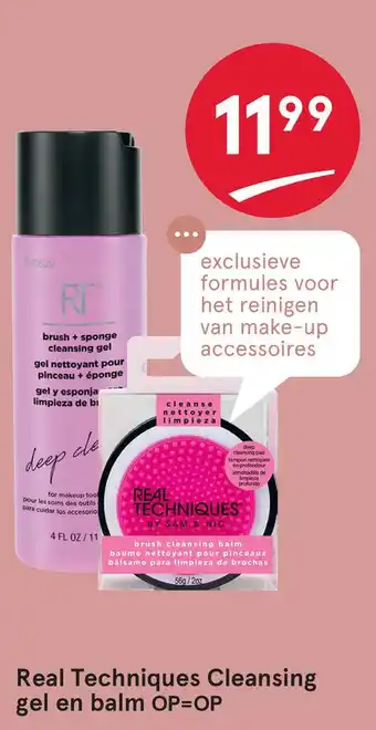 Etos Real Techniques Cleansing gel en balm OP=OP aanbieding