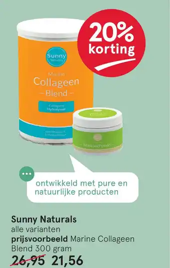 Etos Sunny Naturals aanbieding