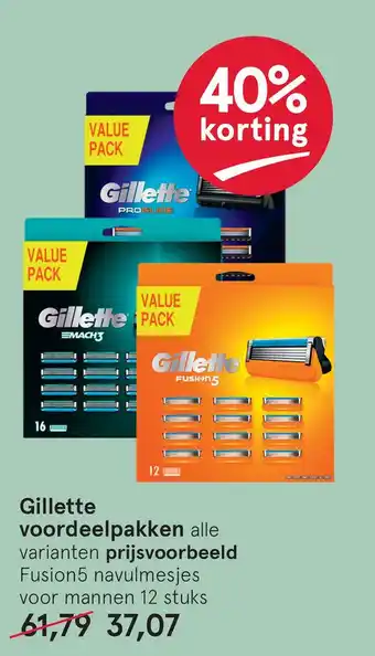 Etos Gillette voordeelpakken aanbieding